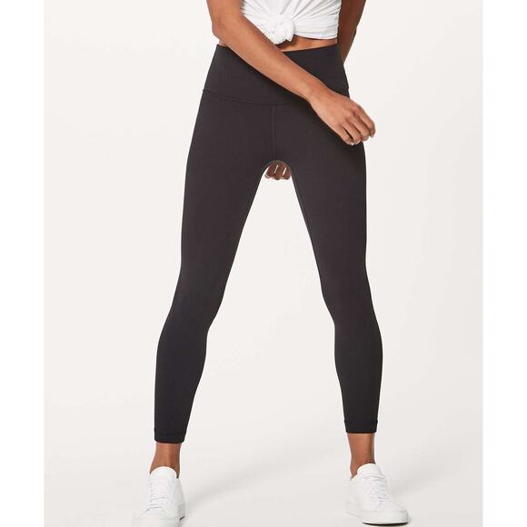 Lululemon Align Pant II 25" Sze 4 Black Nulu Peloton Edition - Picture 1 of 8